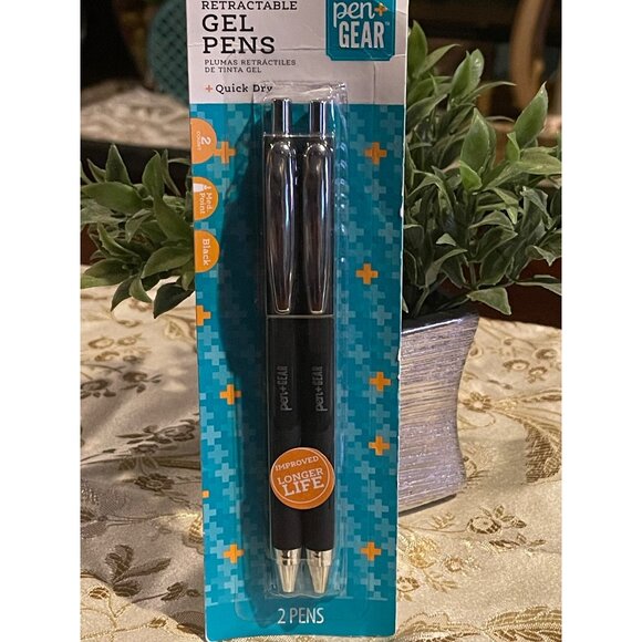 Pen+Gear Black Retractable Gel Pens 2-Pack & Mini Composition Books 3-Pack Assor - Picture 4 of 7